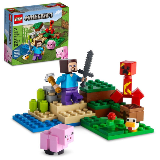 LEGO Minecraft Creeper Clash Set 21177: Steve & Animal Friends - MANDOTOS INTERNATIONAL