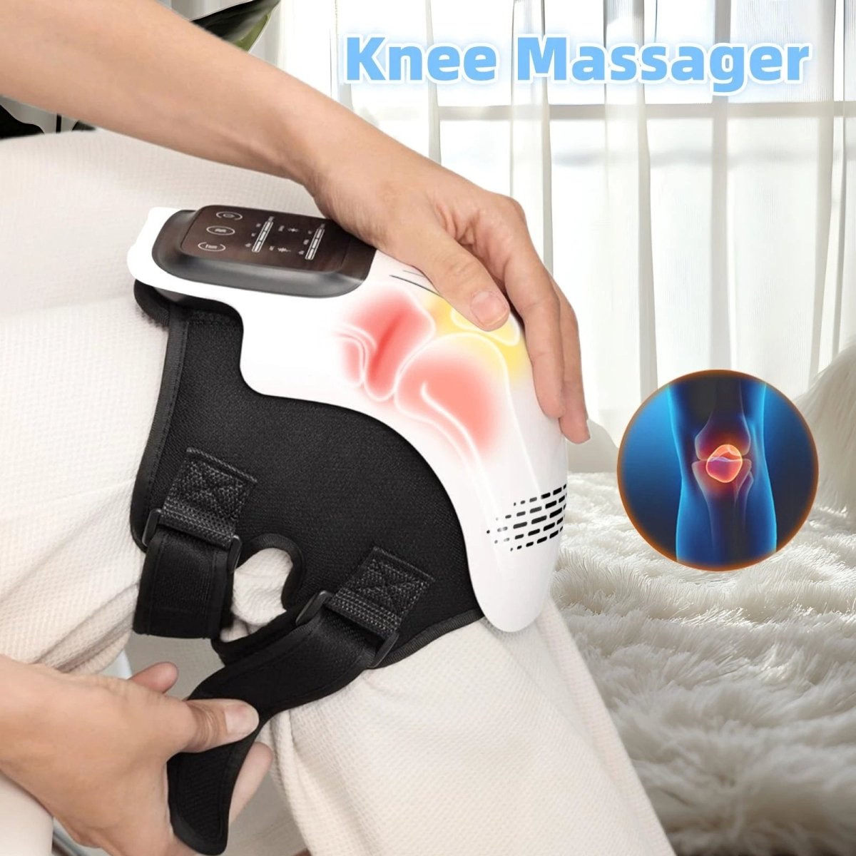 Knee Relief Massager with Heating & Vibration Technology - MANDOTOS