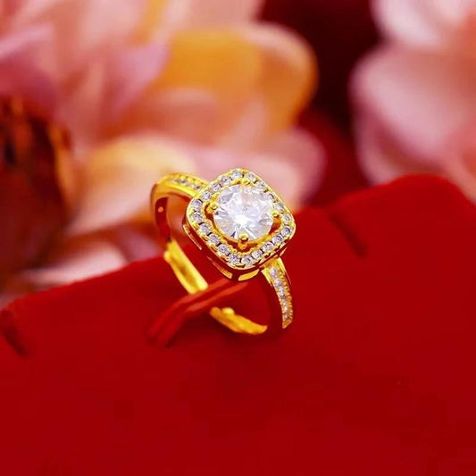 Fashion Jewelry Set - Zircon Gem Necklace Earring Ring - MANDOTOS