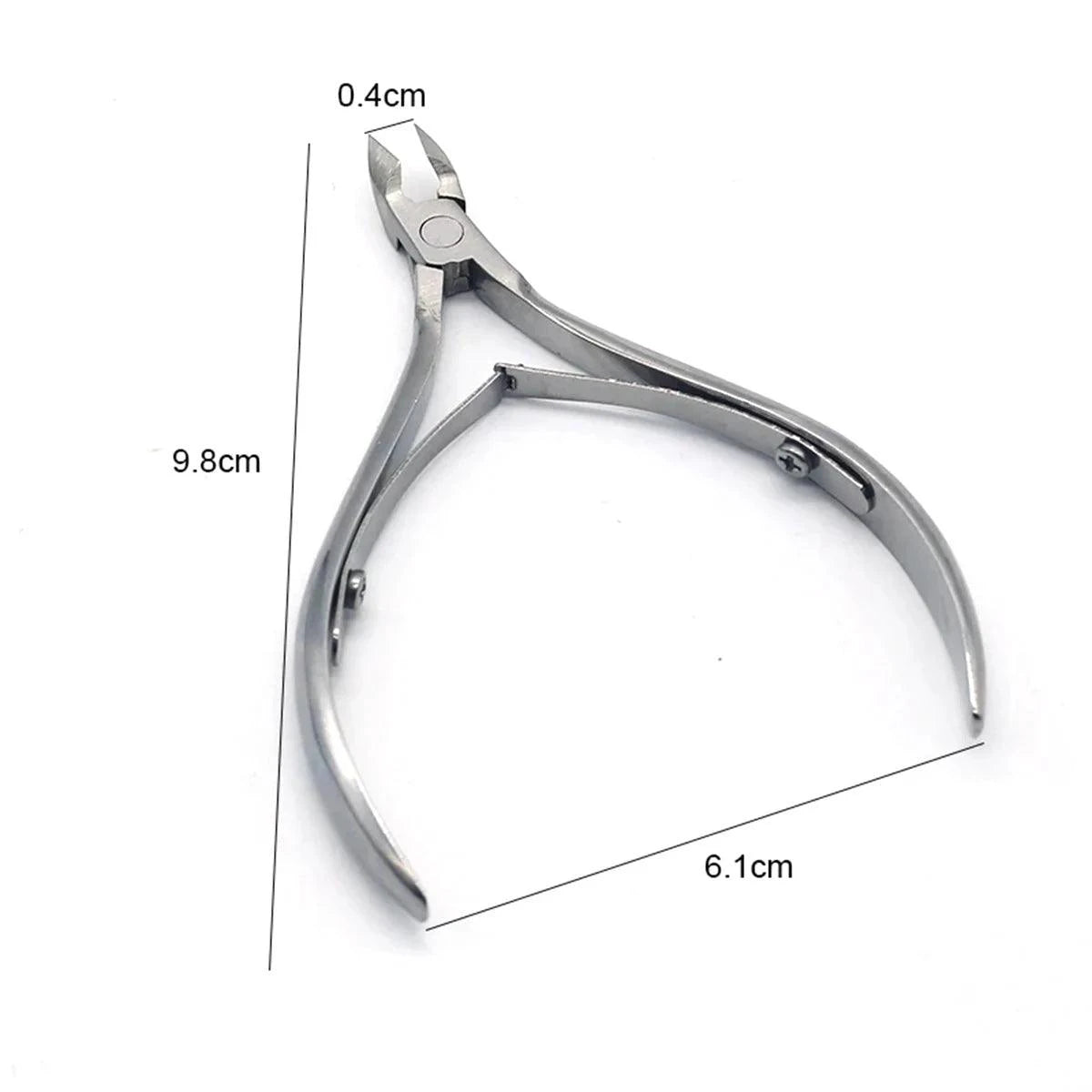 4 Pcs/Set Professional Stainless Steel Nail Cutter Scissor Nippers Muti Function Cuticle Pusher Remover Nail Care Manicure Kits - MANDOTOS