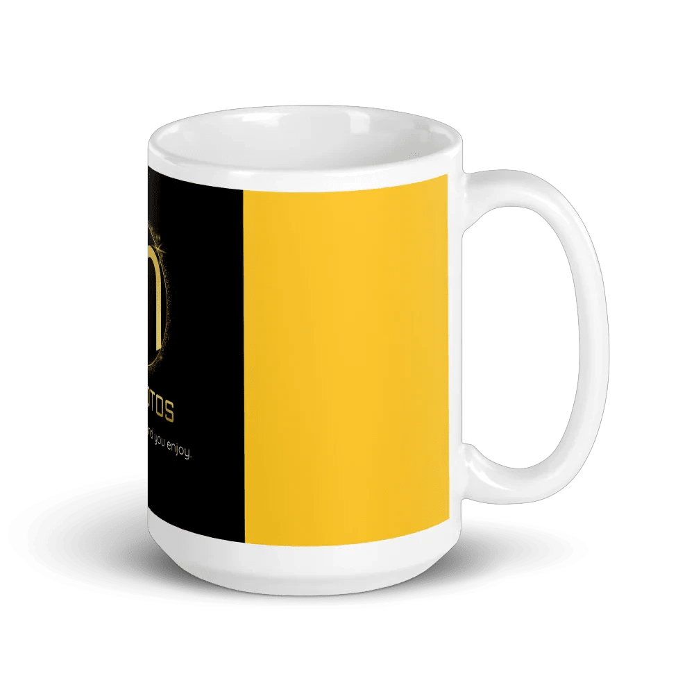 Sleek White Ceramic Mug MANDOTOS