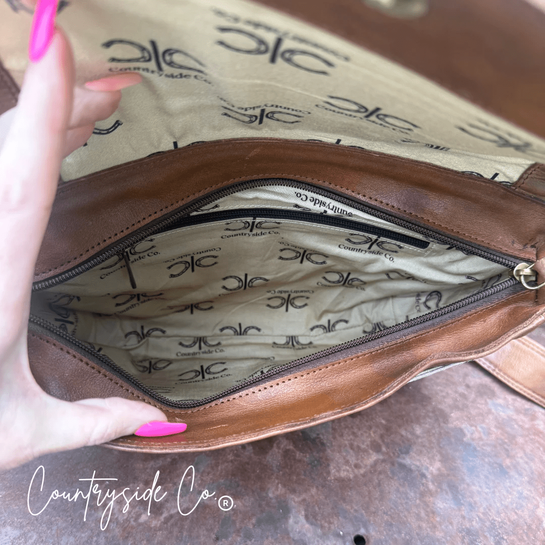 Grace Tooled Leather Purse by Countryside Co: Stylish & Functional Statement Piece - MANDOTOS