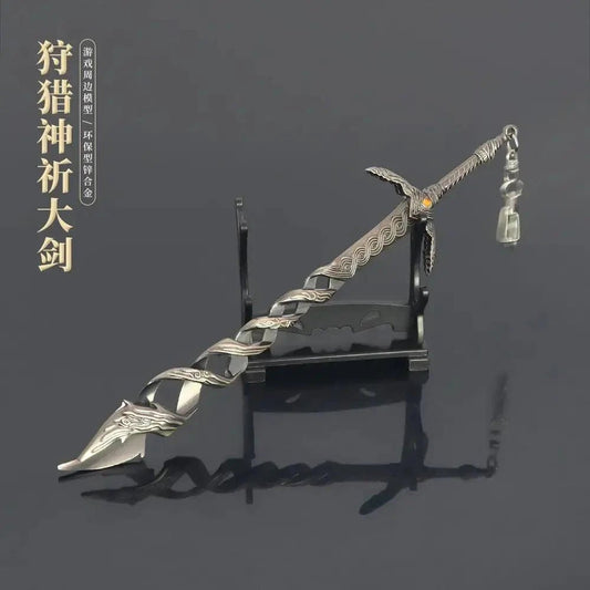 Mandotos Elden Ring God Sword Replica 22cm Metal Collectible Sword Display Piece - MANDOTOS