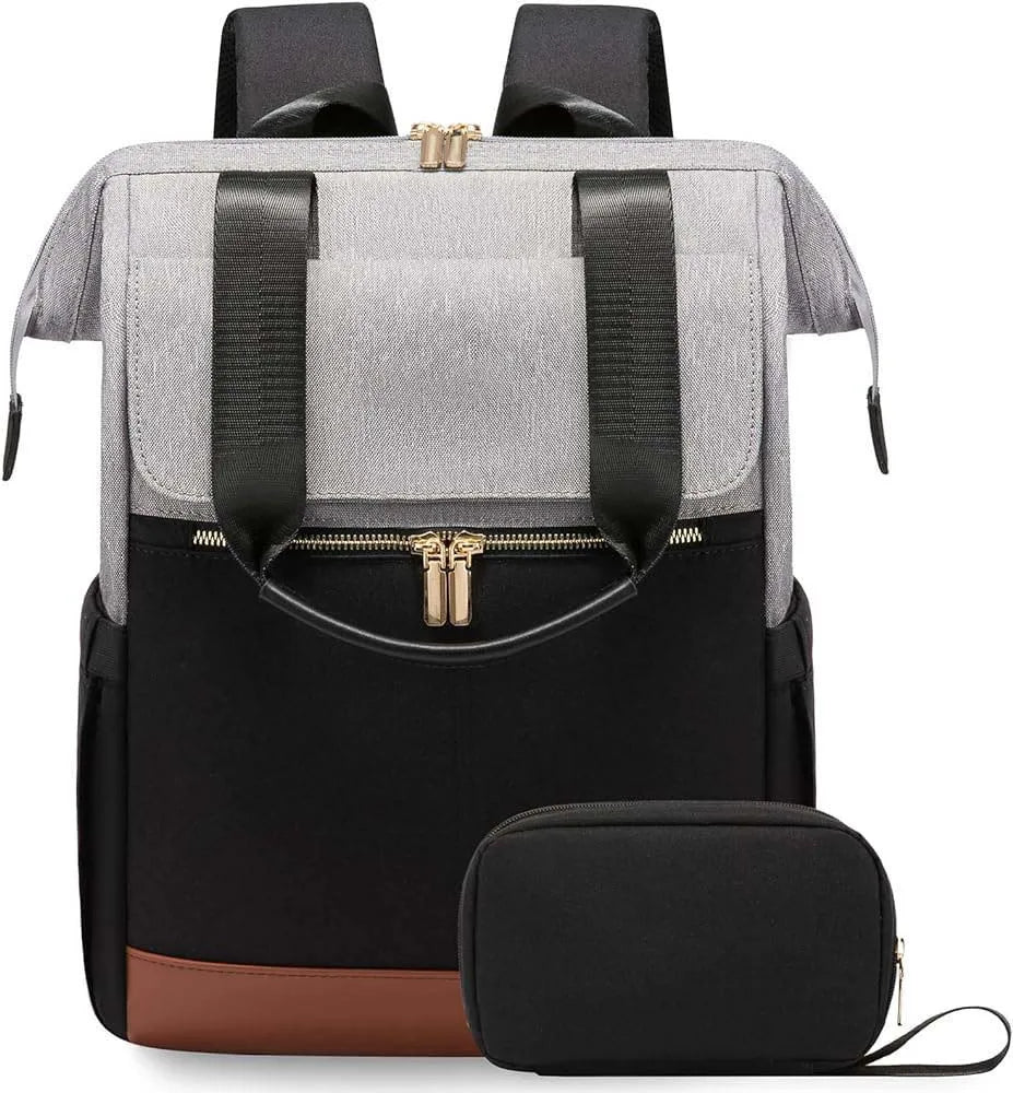 Super Lightweight Women's Travel Laptop Backpack with Curved Shoulder Straps - MANDOTOS INTERNATIONAL