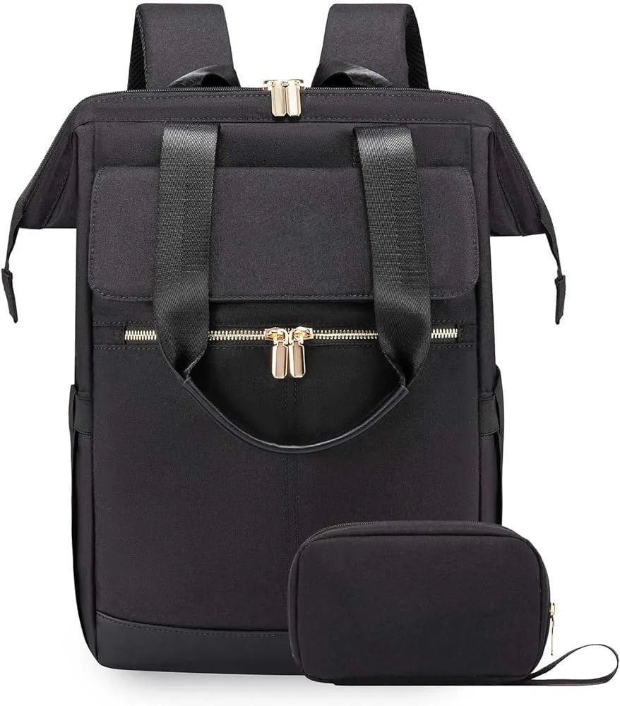 Super Lightweight Women's Travel Laptop Backpack with Curved Shoulder Straps - MANDOTOS INTERNATIONAL