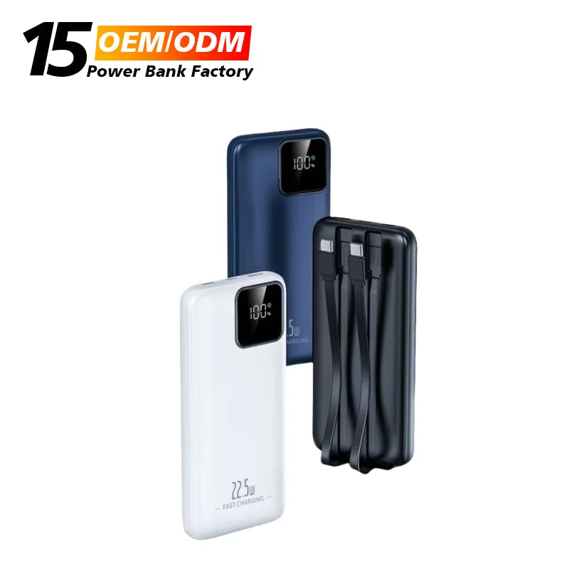 Wholesale PD22.5W Fast Charging 20000Mah Power Bank With Led Digital Display Travel Phone Power Banks USB Fast Portable Charger
