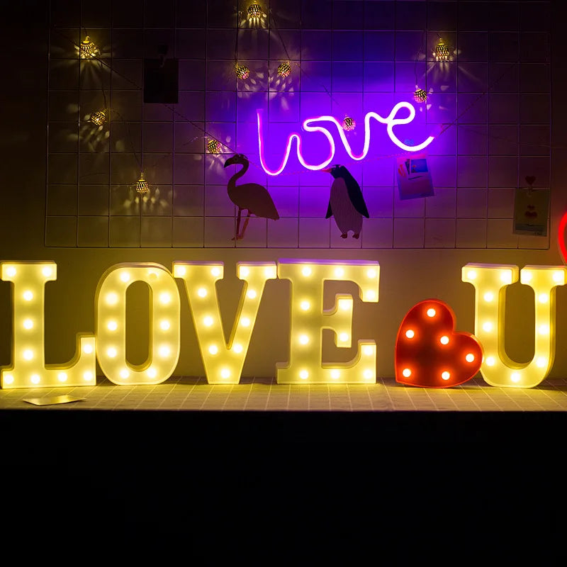 ELEGATE LED.54.N Led Letters N 3D Lights Spotlight Lamp Decor Alphabet Mexico - MANDOTOS INTERNATIONAL