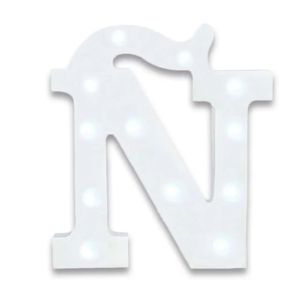 ELEGATE LED.54.N Led Letters N 3D Lights Spotlight Lamp Decor Alphabet Mexico - MANDOTOS INTERNATIONAL