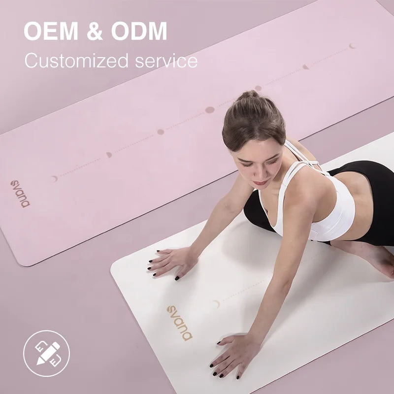 Custom Logo Printed Natural Rubber PU Eco-friendly 4mm 5mm Set Non-slip Travel Yoga Mat and Bag High Quality OEM ODM