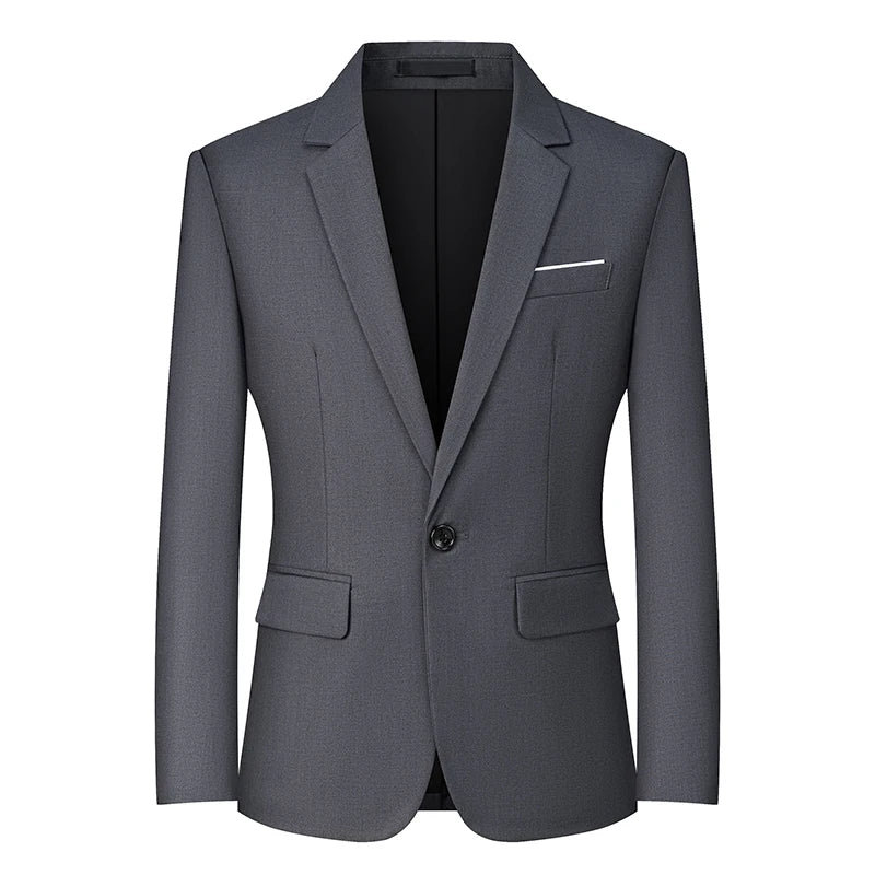 Mens Blazers Slim Fit Business Casual Men Suit Sport Coat One Button Travel Blazer Lightweight Suit Jacket