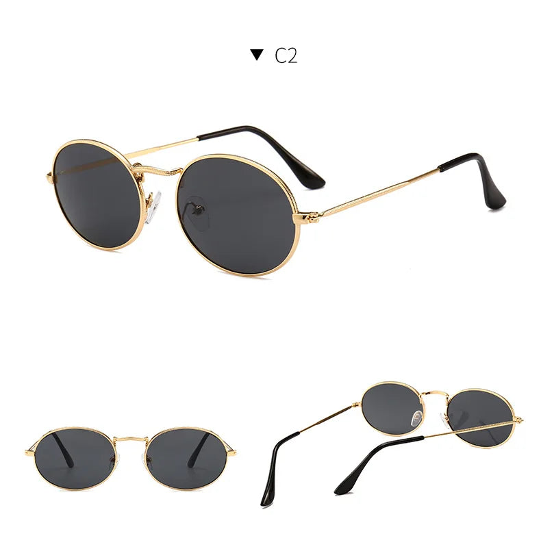 Custom logo Metal Frame Sunglasses Round Supplier Wholesale Factory Price Sale