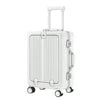 2026 US Warehouse 20 24 Inch Zipperless Aluminum Frame PC Suitcase Luggage High Quality Front Opening Hard Shell Travel Suitcase