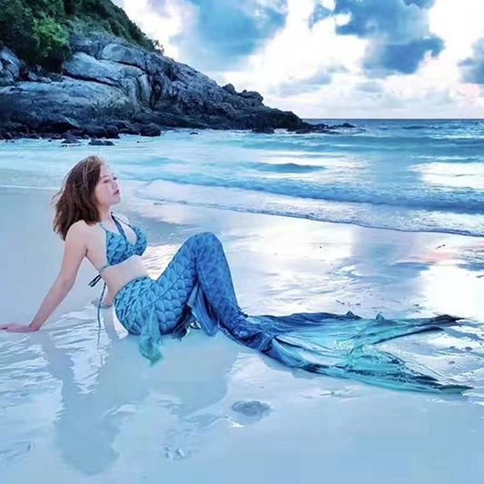 China Factory Mermaid Tails Swimsuit Mermaid Skins Shiny Swimsuit