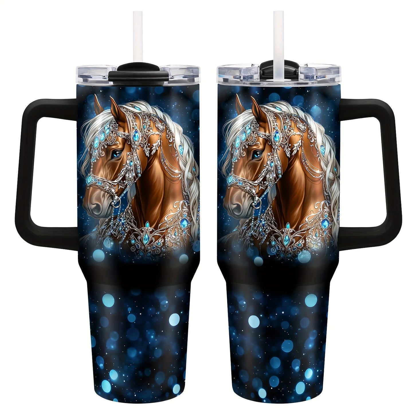 Custom logo 40 oz Stainless Steel Double Wall Vacuum Metal Cup Travel Coffee Mug 40oz Tumbler with Handle