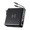 New KP-Super6 Travel Wireless Charger Power Bank PD 10000mah CE ROHS FCC USB C AC Plug 8000mah Portable Charger Built-in Cable