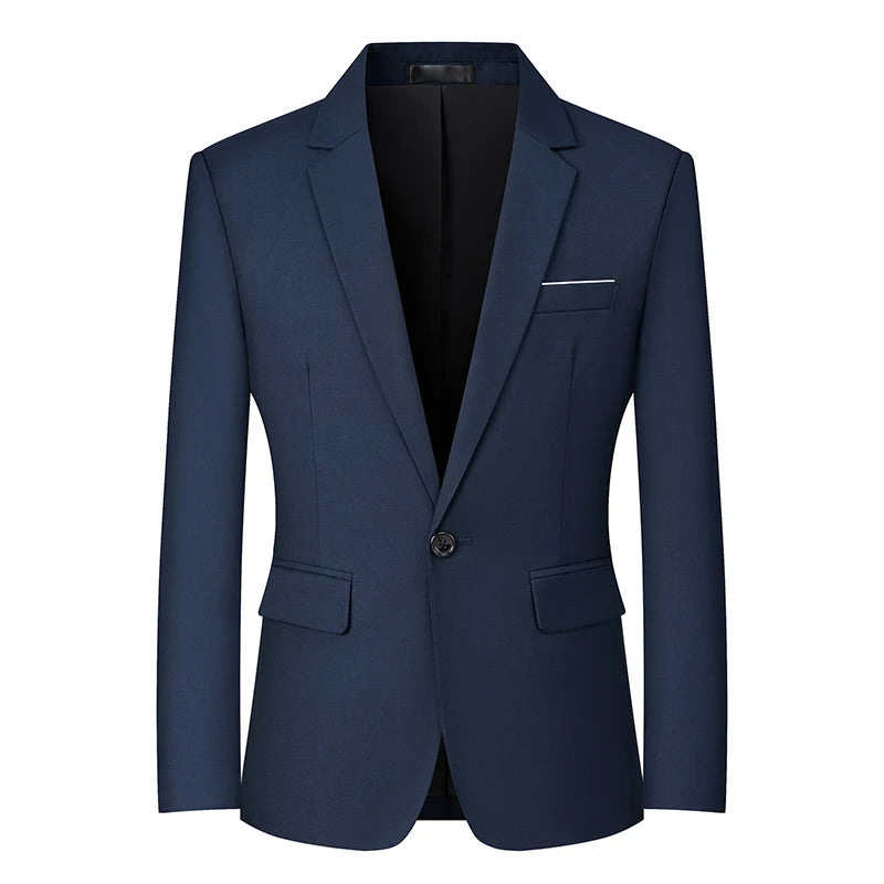 Mens Blazers Slim Fit Business Casual Men Suit Sport Coat One Button Travel Blazer Lightweight Suit Jacket