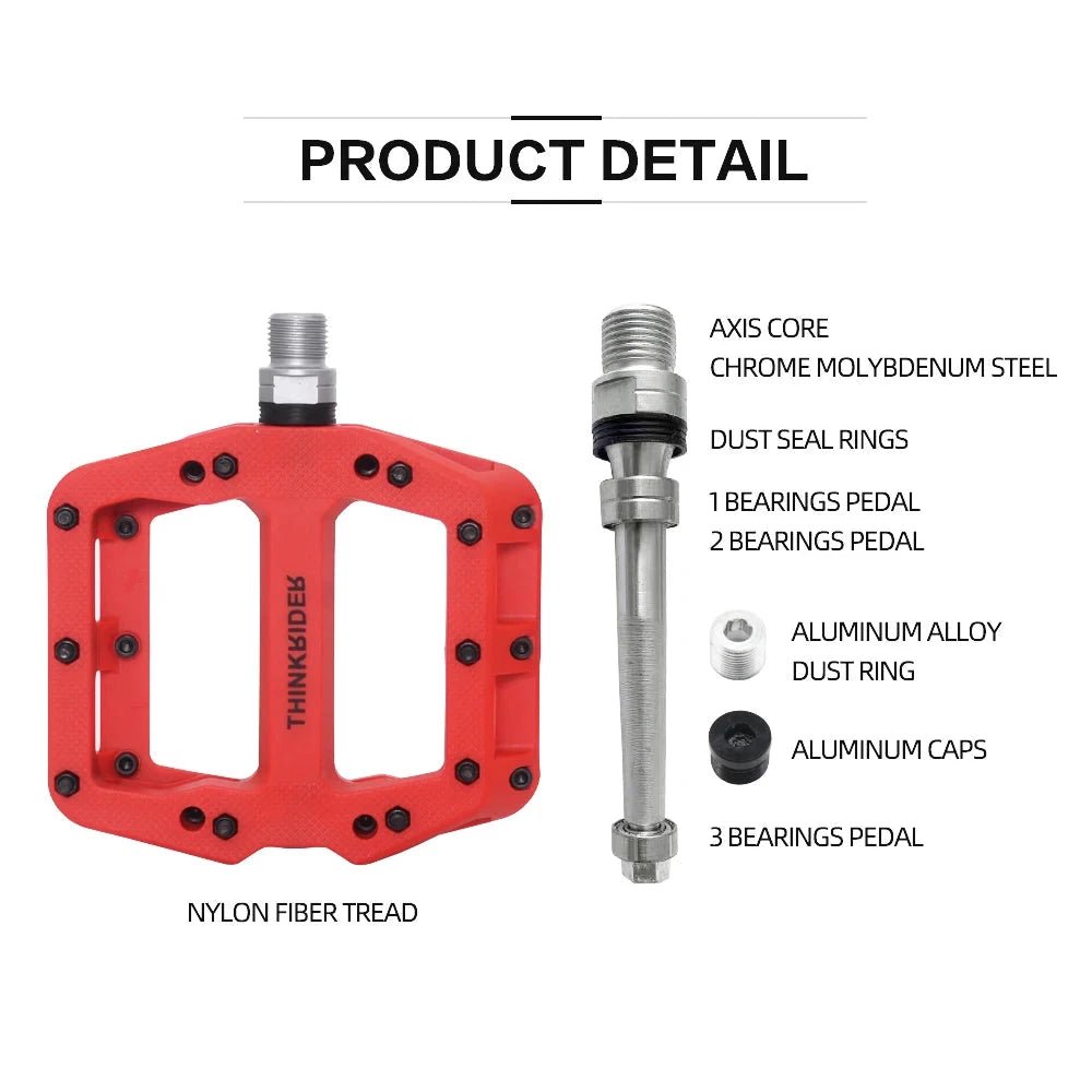 Upgrade Your Ride with ThinkRider Flat Bike Pedals! Ultimate Durability & Performance 🚴♂️ - MANDOTOS