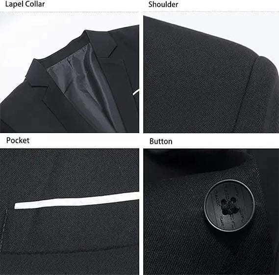 Mens Blazers Slim Fit Business Casual Men Suit Sport Coat One Button Travel Blazer Lightweight Suit Jacket