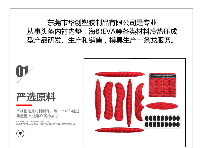 Source Manufacturer Helmet Lining Motorcycle Bicycle Cycling Helmet Lining Sponge Eva Hot and Cold Pressing Molding