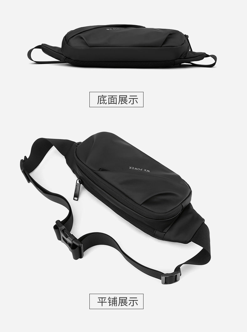 New Men's Multifunctional Waist Bag Water-repellent Casual Sports Chest Bag Outdoor Cycling Bag Fashionable Brand Crossbody Bag