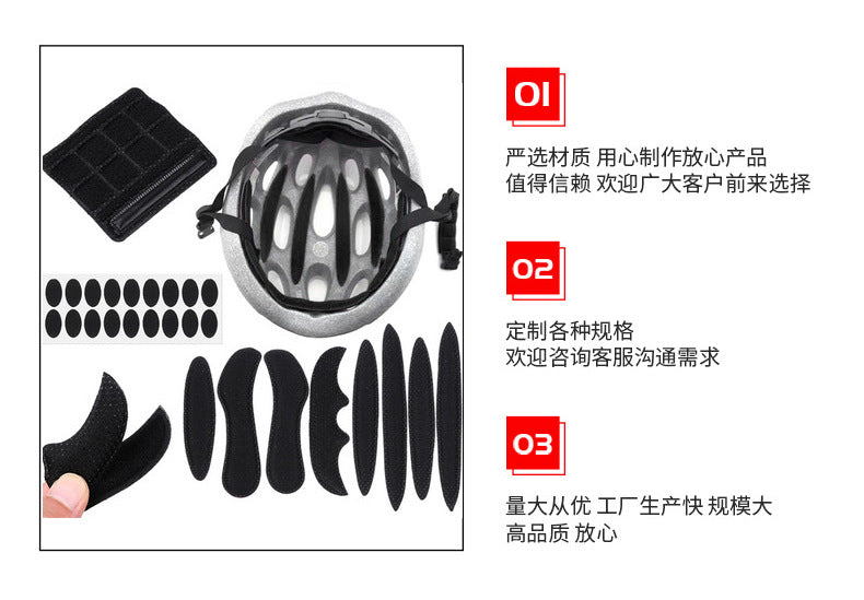 Source Manufacturer Helmet Lining Motorcycle Bicycle Cycling Helmet Lining Sponge Eva Hot and Cold Pressing Molding