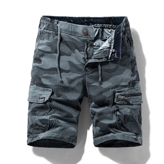 Men's Summer New Camouflage American Street Outdoor Tooling Shorts Stretch Cross-border for Amazon 9383