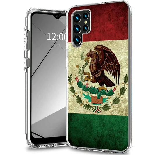 Mexico Flag S23 Ultra Hybrid Case - Show Your Pride with Durable Protection! - MANDOTOS