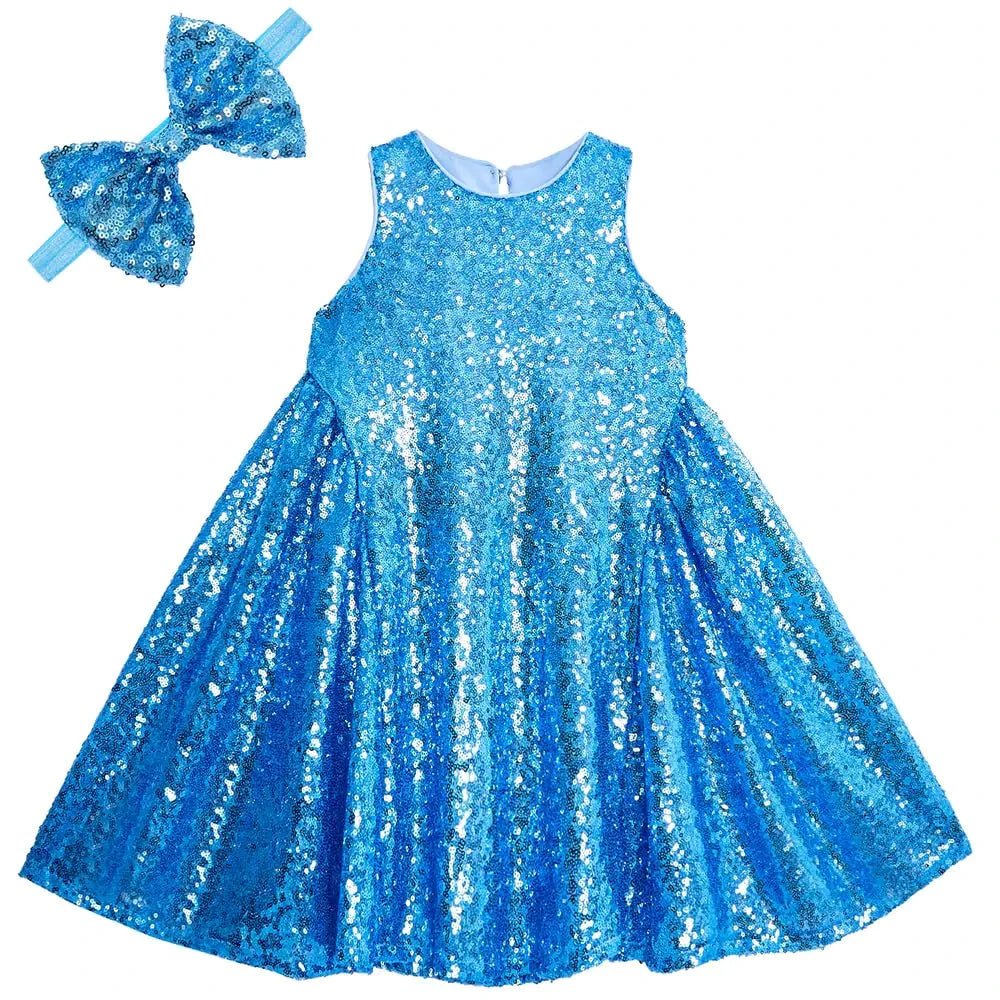 YIYI Sparkle Sequin Flower Girl Dress, Age 8 XL - MANDOTOS INTERNATIONAL