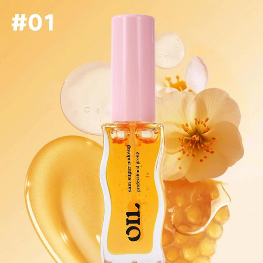 Fruit Honey Essence Lip Oil Strawberry Tinted Waterproof Moisturizing Lip Gloss 8ML - MANDOTOS