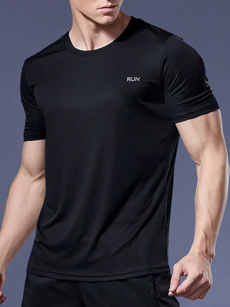 Running Shirts Soccer Shirts Men's Jersey Sportswear Mens Jogging T-Shirts Quick Dry Compression Sport T-Shirt Fitness Gym