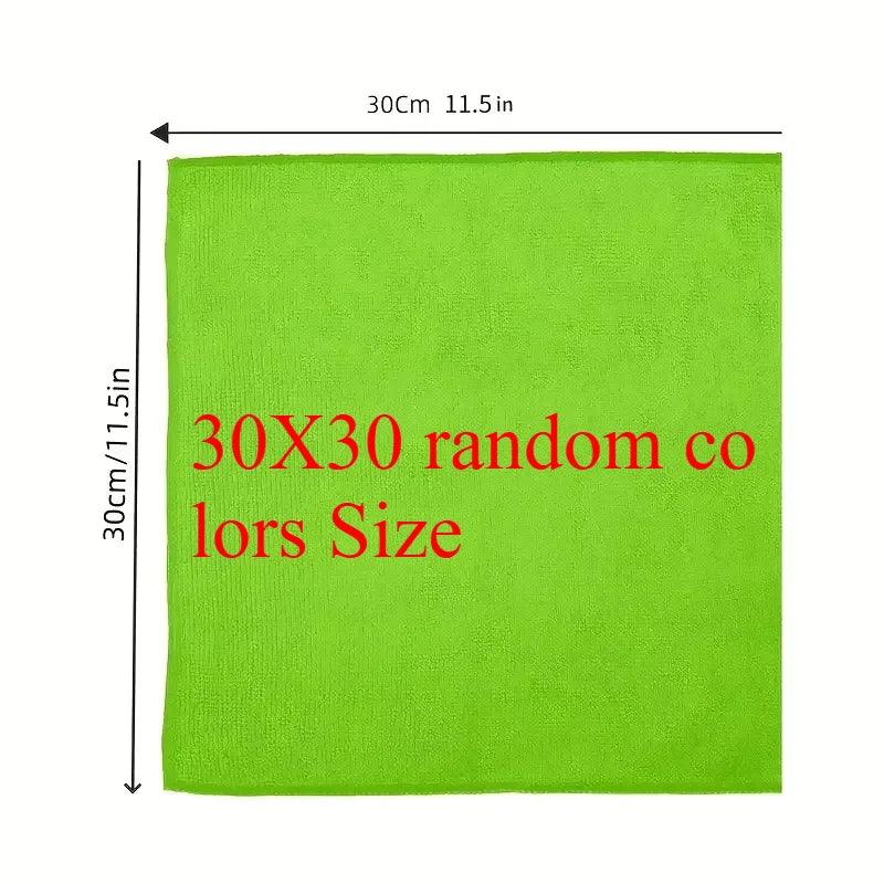 5/10/20pcs Kitchen Towel, Ultra-fine Fiber Light Gray Cleaning Cloth Set, Absorbent, Soft And Stain-removing Cloth - MANDOTOS