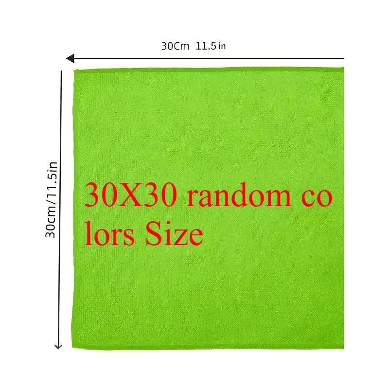 5/10/20pcs Kitchen Towel, Ultra-fine Fiber Light Gray Cleaning Cloth Set, Absorbent, Soft And Stain-removing Cloth - MANDOTOS