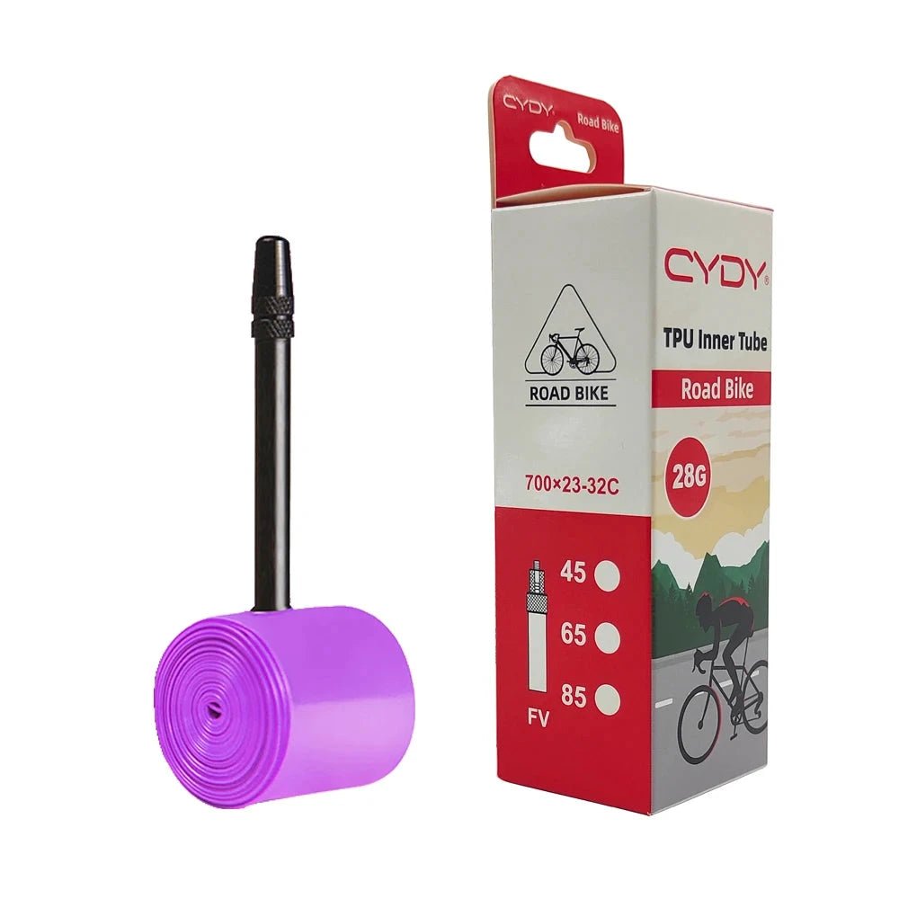 28g CYDY Road Bicycle TPU Inner Tube 700x23C 25C 26C 27C 28C 30C 32C Cycling Bike Tires Camera tyre 700C pneu aro French Valve MANDOTOS