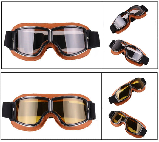 Retro Windproof Motorcycle Glasses - Enjoy the Open Road in Style! 🏍️ - MANDOTOS