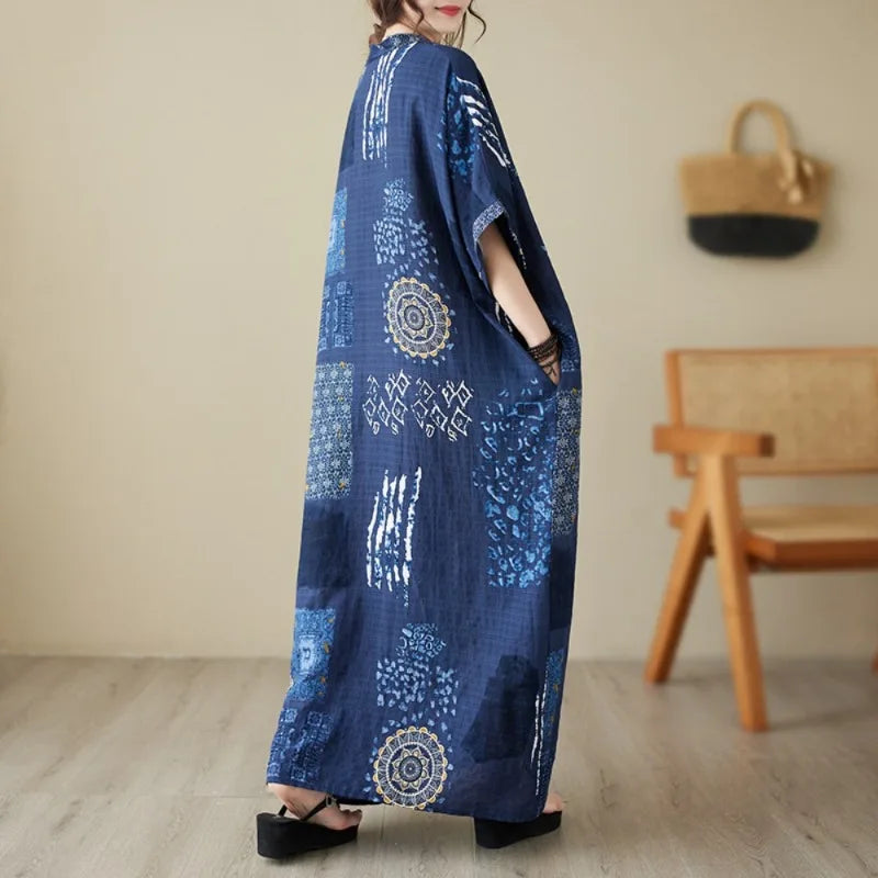 Summer Dress for Women Clothing Streetwear Ethnic Style Bohemian Beach Vintage Clothes Casual Fashion Harajuku Loose Streetwear