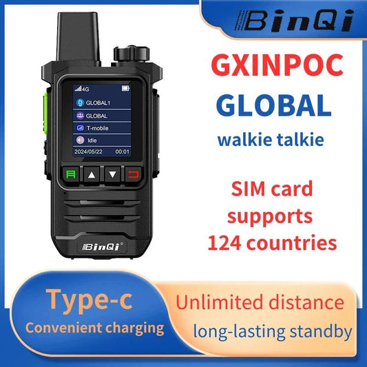 BINQI-K6 4G POC Walkie Talkie - 5000km Global Range - MANDOTOS