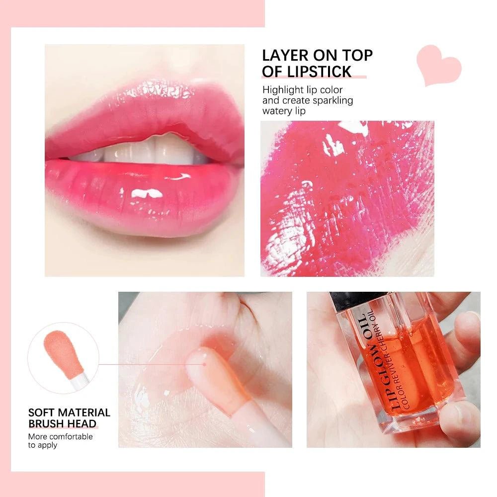 Moisturizing Lip Balm Oil - Plumping Exfoliating Lip Gloss - MANDOTOS