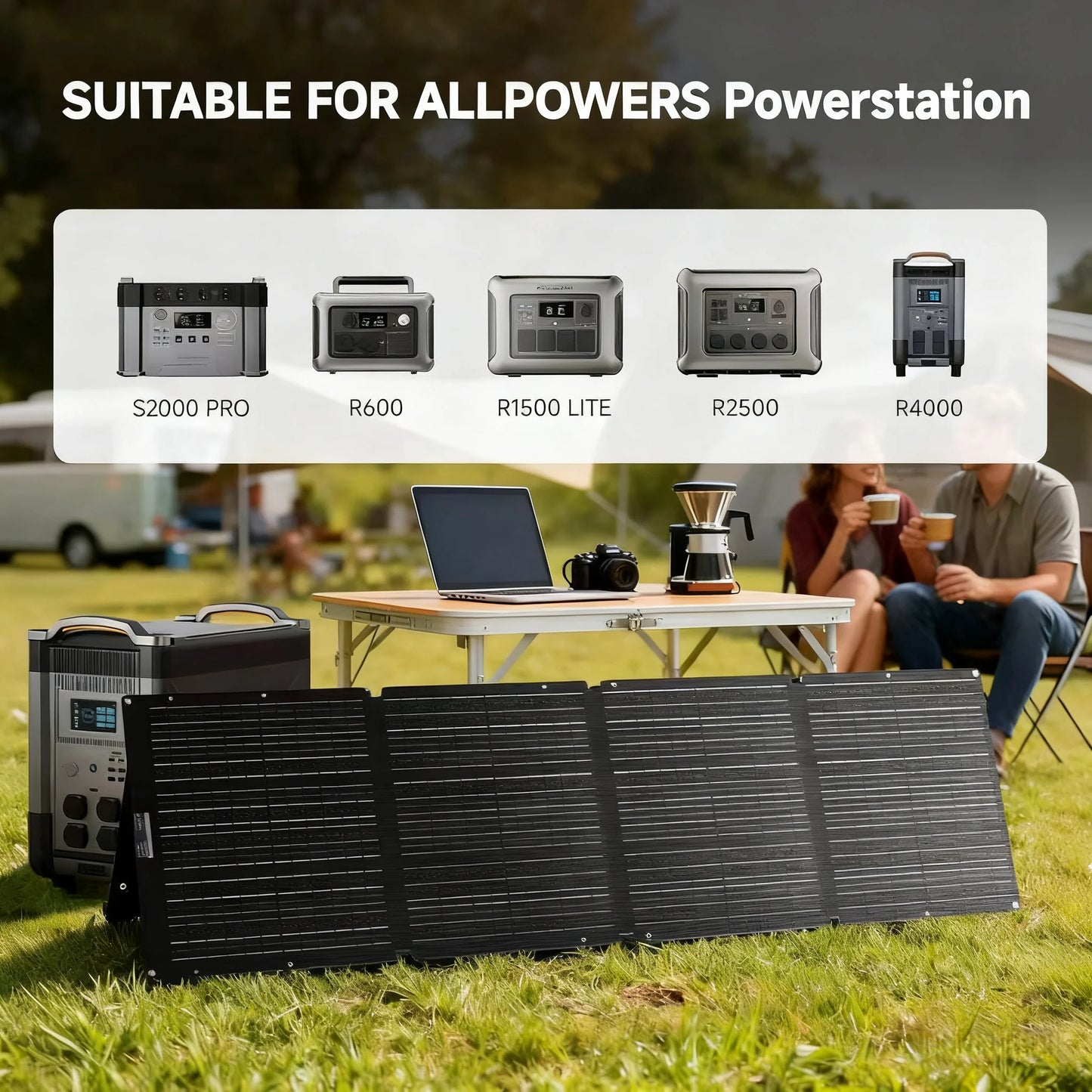 ALLPOWERS R600 Portable Powerstation with Solarpanel (Optional),299Wh 600W LiFePO4 Battery for Home Backup Outdoors Camping RV