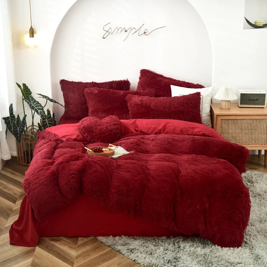 Luxurious Tie-Dyed Plush Flannel Bedding Set - MANDOTOS