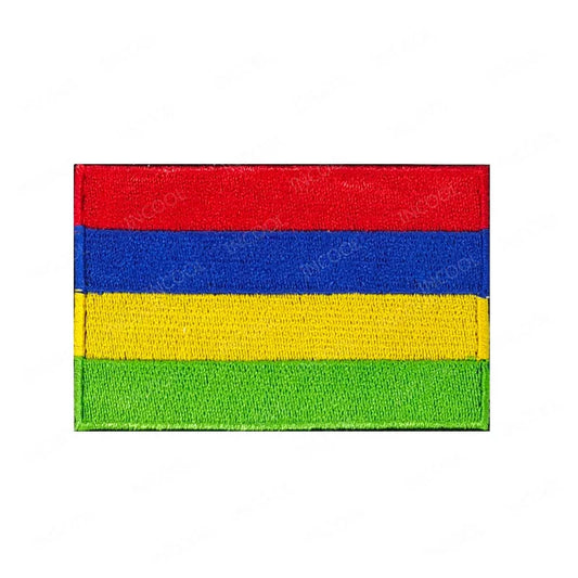 Embroidery Patches African Morocco Nigeria Algeria Seychelles Botswana Gabonese Libya Mauritania Djibouti Namibia Flags Badges