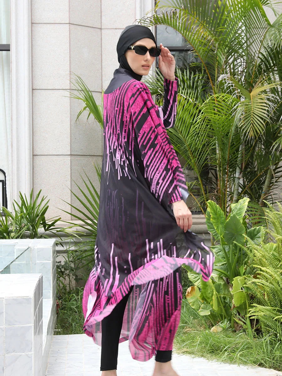 Modest Coverage Muslim Burkini - Stylish & Functional Swimwear for Middle-Aged Women - MANDOTOS INTERNATIONAL