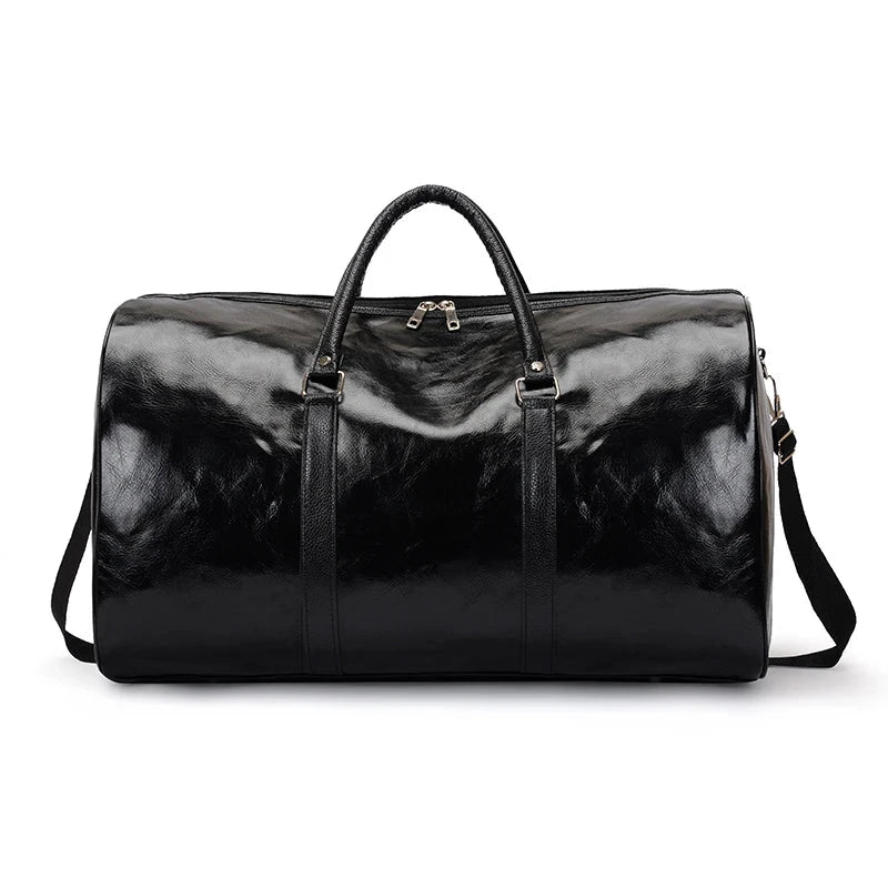Travel Bag For Men Pu Leather Shoulder Bag Big Capacity Tote Bags For Women Fashion New Duffle Crossbody Bag Sports Pack luggage MANDOTOS