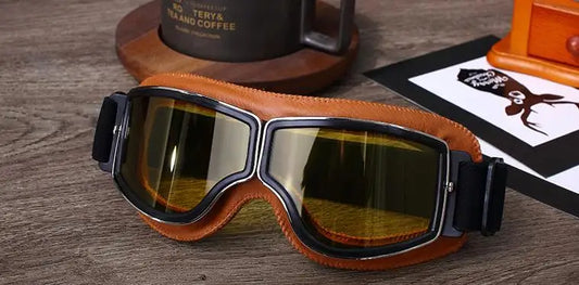 Retro Windproof Motorcycle Glasses - Enjoy the Open Road in Style! 🏍️ - MANDOTOS