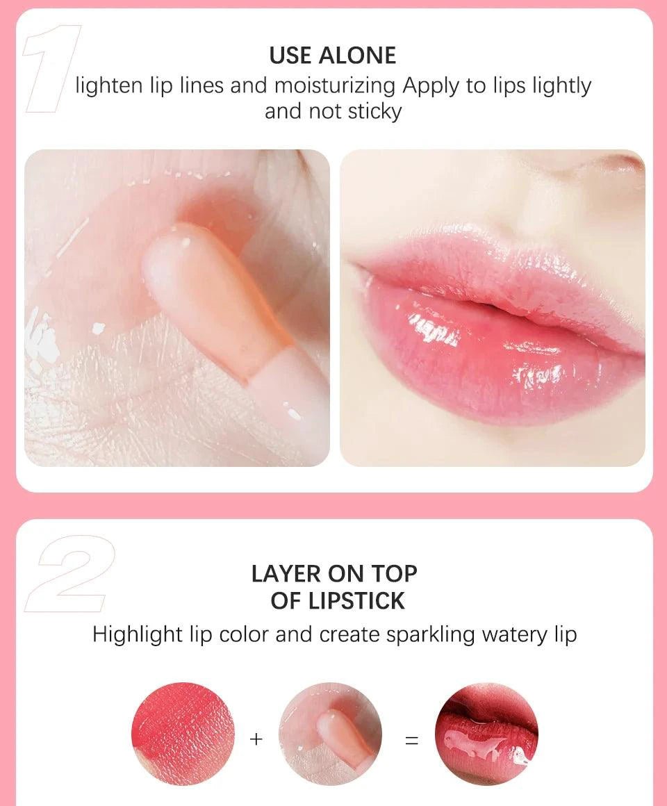 Moisturizing Lip Balm Oil - Plumping Exfoliating Lip Gloss - MANDOTOS