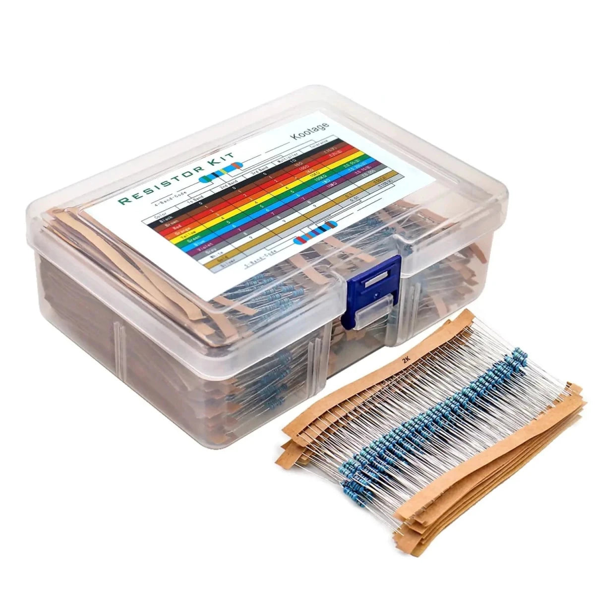 Mandotos 300/600 Pieces One Percent Resistor Set Quarter Watt Metal Film 10 Ohm To 1M Ohm 30 Values Aokin Components And Parts Store