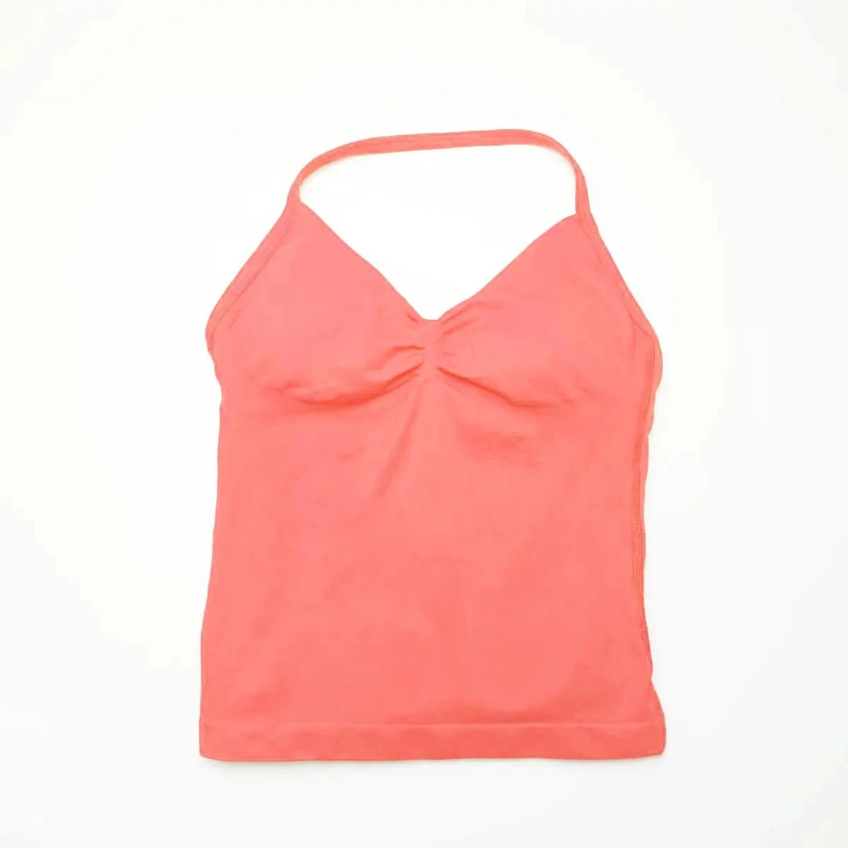 NCLAGEN Impact Longline Strappy Top Sports Yoga Vest Women's Fitness Tank Top Gym Beautiful Open Back Bra Running Workout Halter NCLAGEN Official Store