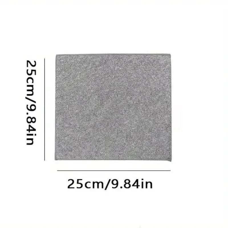 5/10/20pcs Kitchen Towel, Ultra-fine Fiber Light Gray Cleaning Cloth Set, Absorbent, Soft And Stain-removing Cloth - MANDOTOS