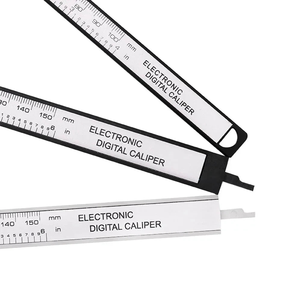150mm 100mm Electronic Digital Caliper Carbon Fiber Dial Vernier Caliper Gauge Micrometer Measuring Tool Digital Ruler MANDOTOS