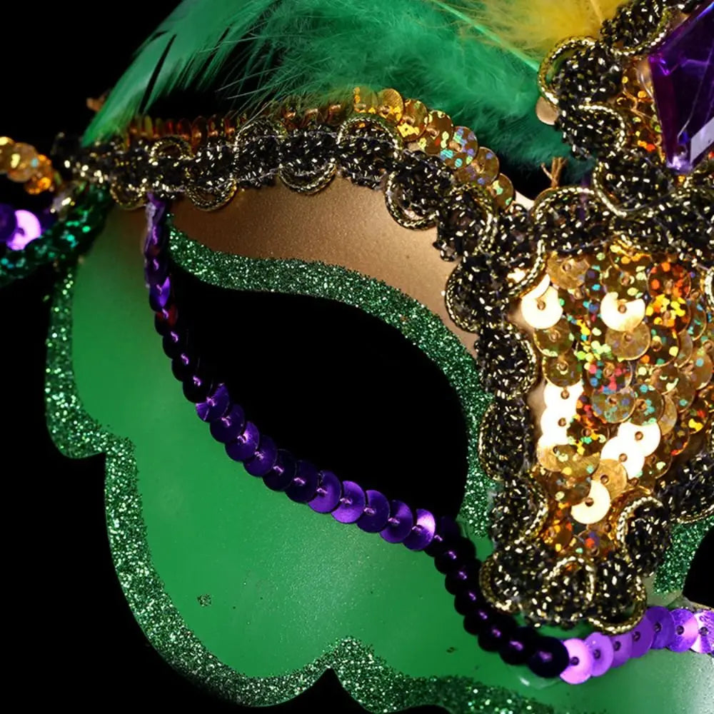 Nightclub Party Supplies Peacock Feather Mask Makeup Hollow Out Carnival Mask Plastic Venice Masquerade Masks Party