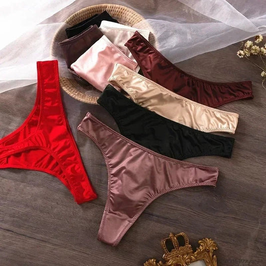 Ice Silk Panties Women Lingerie Underwear Low Waist Seamless Quick-drying Skin-friendly Breathable Briefs Women Intimates Brief MANDOTOS